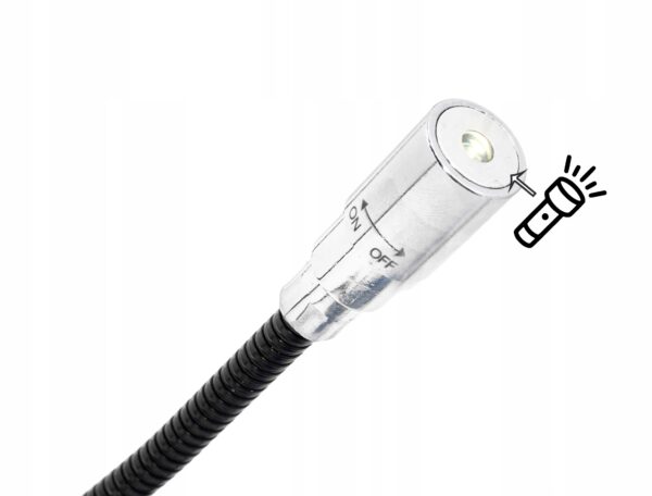Chwytak magnetyczny elastyczny LED lapka 57cm-5