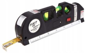 Poziomica Laserowa Krzyzowa z Miarka 2,5m-10