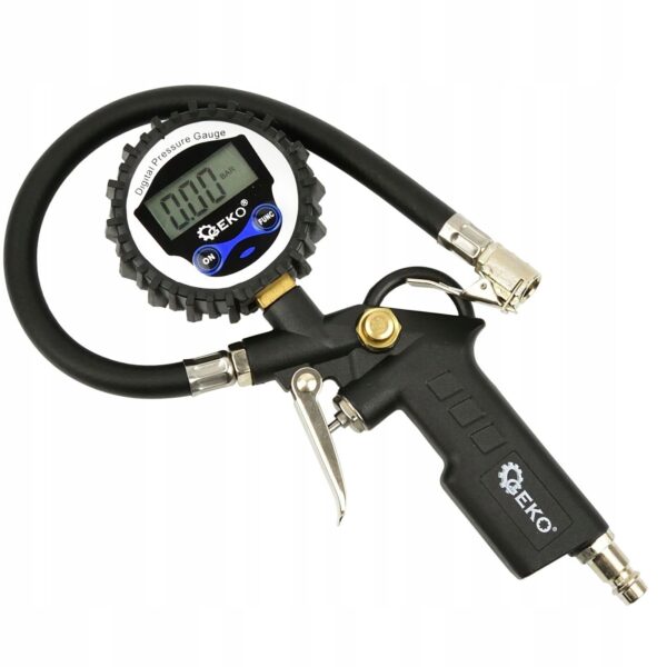 Pistolet do Pompowania kol z Manometrem Cyfrowym lcd-2