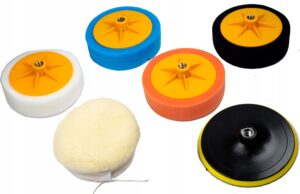 Polerka Samochodowa Szlifierka +4gabki Pasta Filc-9