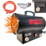 NAGRZEWNICA GAZOWA DMUCHAWA TERMOSTAT LCD DUŻA MOC 25 KW + WĄŻ REDUKTOR - obrazek 5