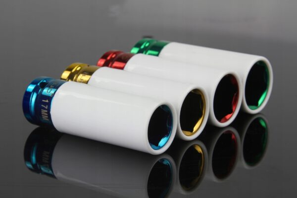 ZESTAW NASADEK NASADKI UDAROWE 1/2" ALUFELG 4szt 17MM 19MM 21MM 22MM