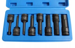 KLUCZE NASADOWE IMBUS TRZPIEŃ HEX 1/2 UDAROWE 8 el