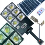 LAMPA SOLARNA LED LATARNIA ULICZNA OGRODOWA PILOT MOCNA 150W IP66