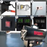 NAGRZEWNICA GAZOWA DMUCHAWA TERMOSTAT LCD DUŻA MOC 25 KW + WĄŻ REDUKTOR - obrazek 16