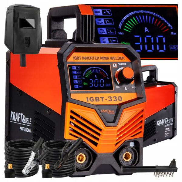 SPAWARKA INWERTOROWA INWERTEROWA MMA TIG LCD 330A IGBT HOT START ANTI STICK