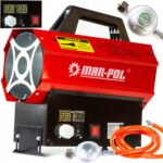 NAGRZEWNICA GAZOWA 30kW LCD TERMOSTAT WĄŻ REDUKTOR M80929 MAR-POL