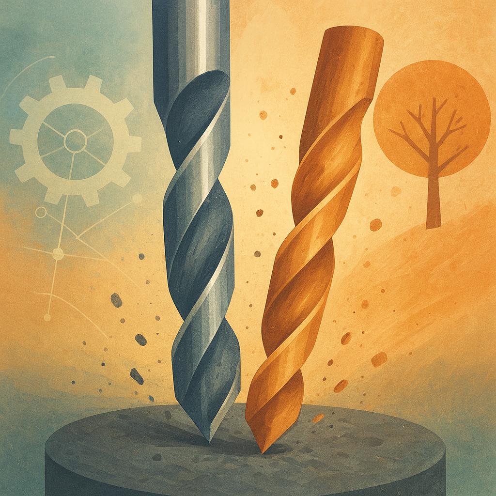 Różnice w kącie ostrzenia wierteł do metalu i drewna i ich wpływ na efektywność wiercenia