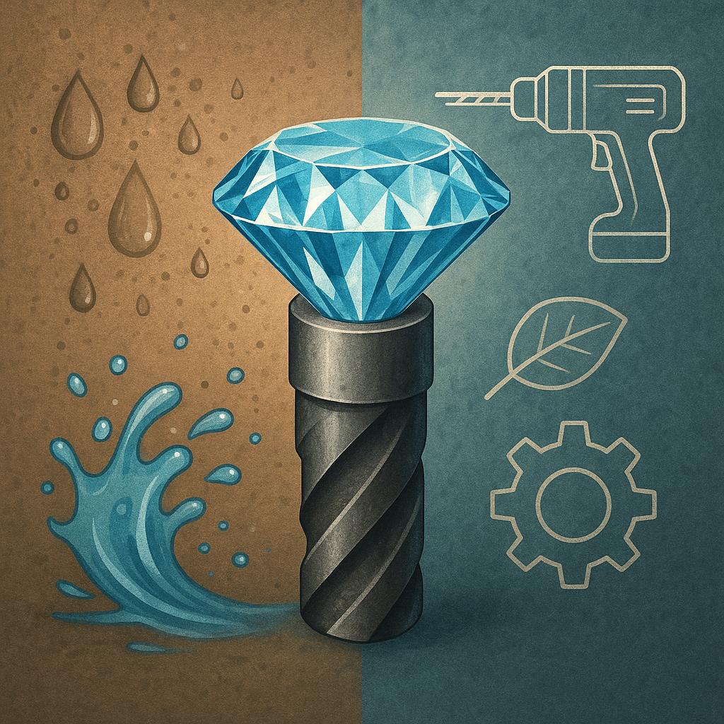 Korony diamentowe na mokro czy na sucho kluczowe różnice technologiczne i praktyczne zastosowania