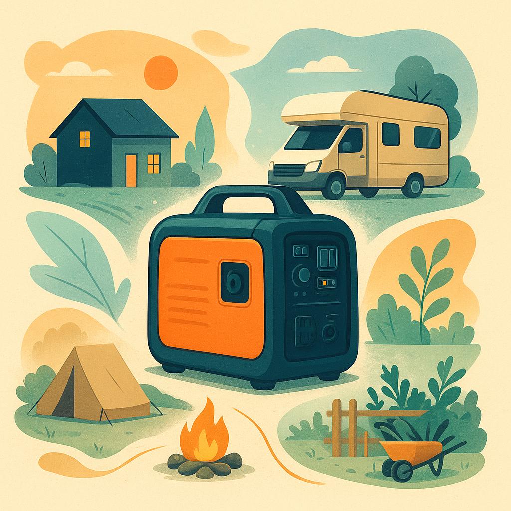 Zastosowania w praktyce czy agregat inwerterowy sprawdzi się w domu, kamperze i na działce