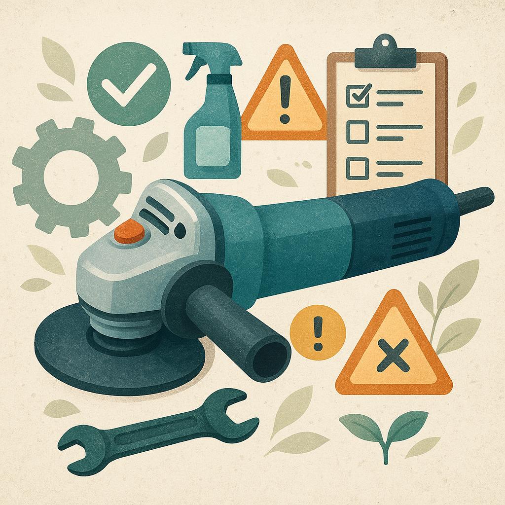 Konserwacja, kontrola stanu technicznego i najczęstsze błędy użytkowników szlifierek