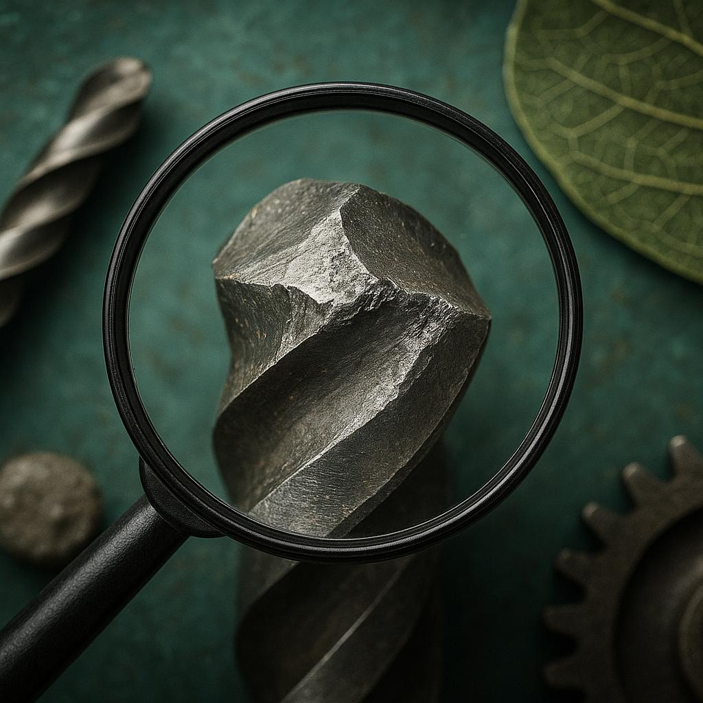 Jak wyglądają krawędzie robocze zużytego wiertła pod lupą praktyka