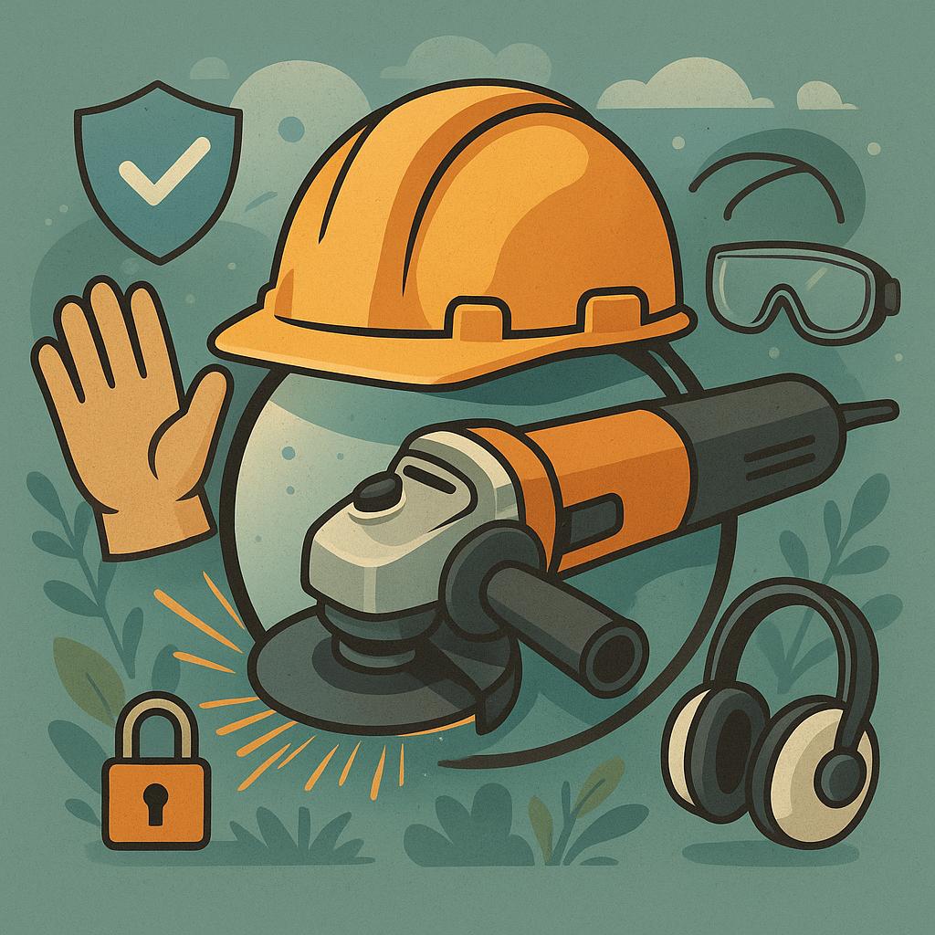 Bezpieczeństwo pracy ze szlifierką kątową praktyczne zasady BHP i wyposażenie ochronne