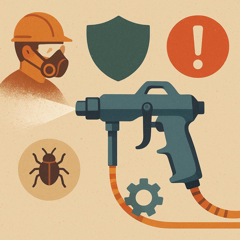 Bezpieczeństwo pracy i najczęstsze błędy przy użytkowaniu pistoletu do piaskowania