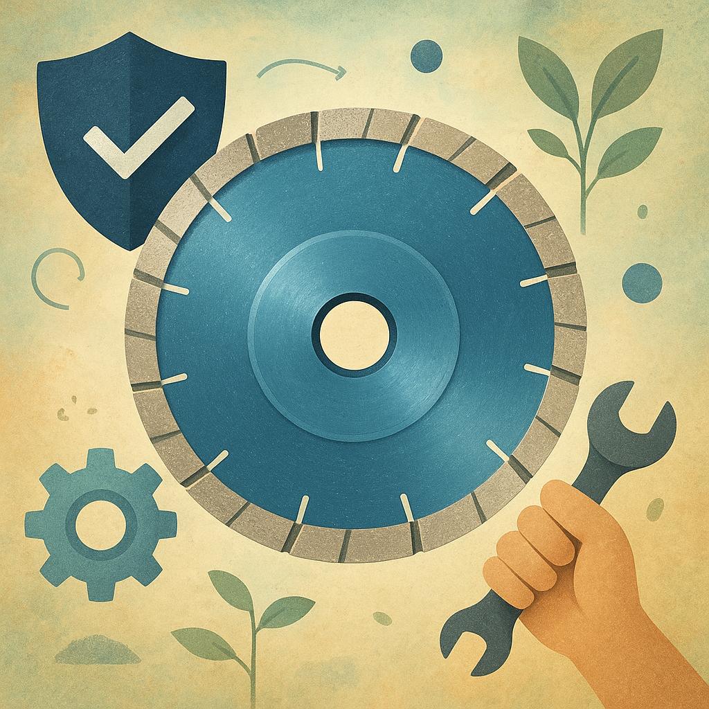 Bezpieczne użytkowanie tarczy diamentowej zasady montażu eksploatacji i konserwacji