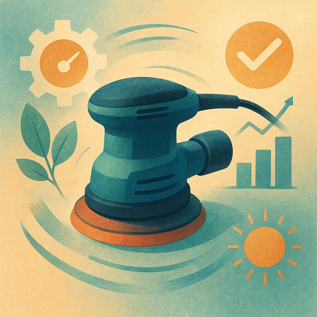 Kluczowe parametry szlifierki mimośrodowej które naprawdę wpływają na komfort i efektywność pracy