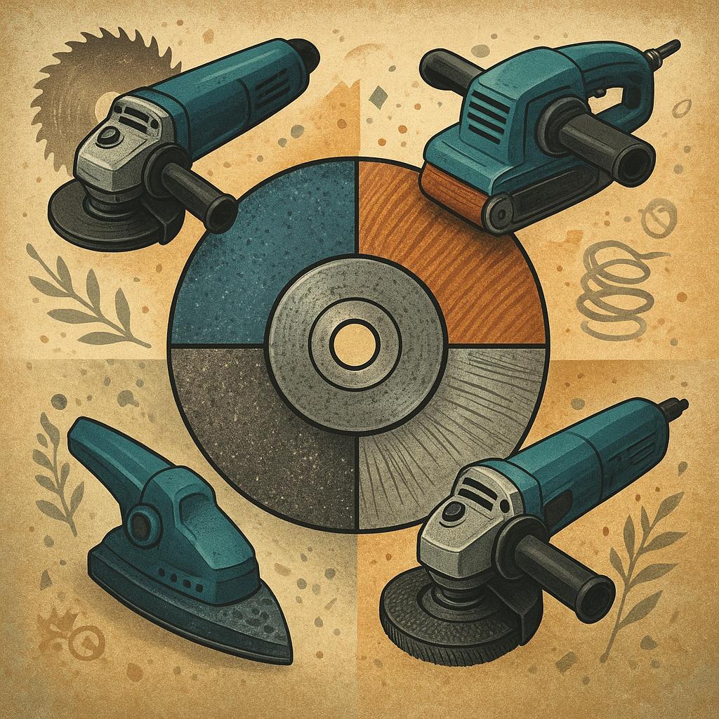 Porównanie szlifierek do konkretnych zadań metal drewno detale i zgrubne zbieranie materiału