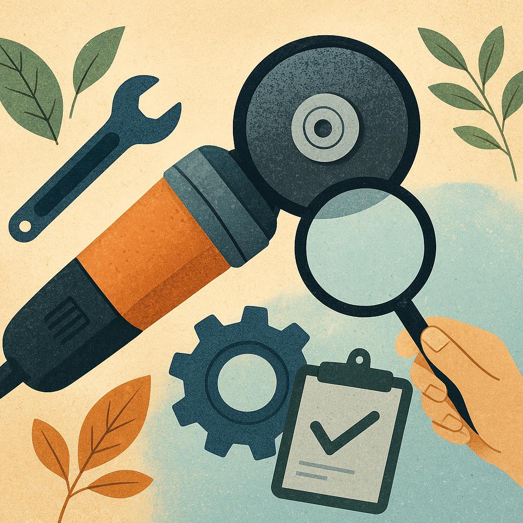 Konserwacja szlifierki i kontrola stanu technicznego jako element profilaktyki wypadków