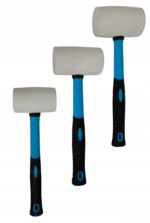 Młotki gumowe białe fiberglass zestaw 3szt. - obrazek 4