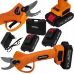 MOCNY SEKATOR ELEKTRYCZNY AKUMULATOROWY NOŻYCE 21V 2XAKKU