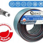 WĄŻ OGRODOWY 4-WARSTWOWY 3/4" 50m 24bar GEKO