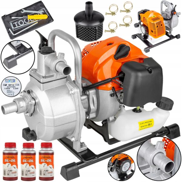 8ea44f7a47c497f3479feda8e690-2.jpg POMPA SPALINOWA DO WODY 5,2 HP WP10 MOTOPOMPA - obrazek 1