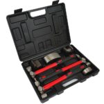 Zestaw blacharski SILVERTOOLS S11020 młotki i kowadełka 7 el.